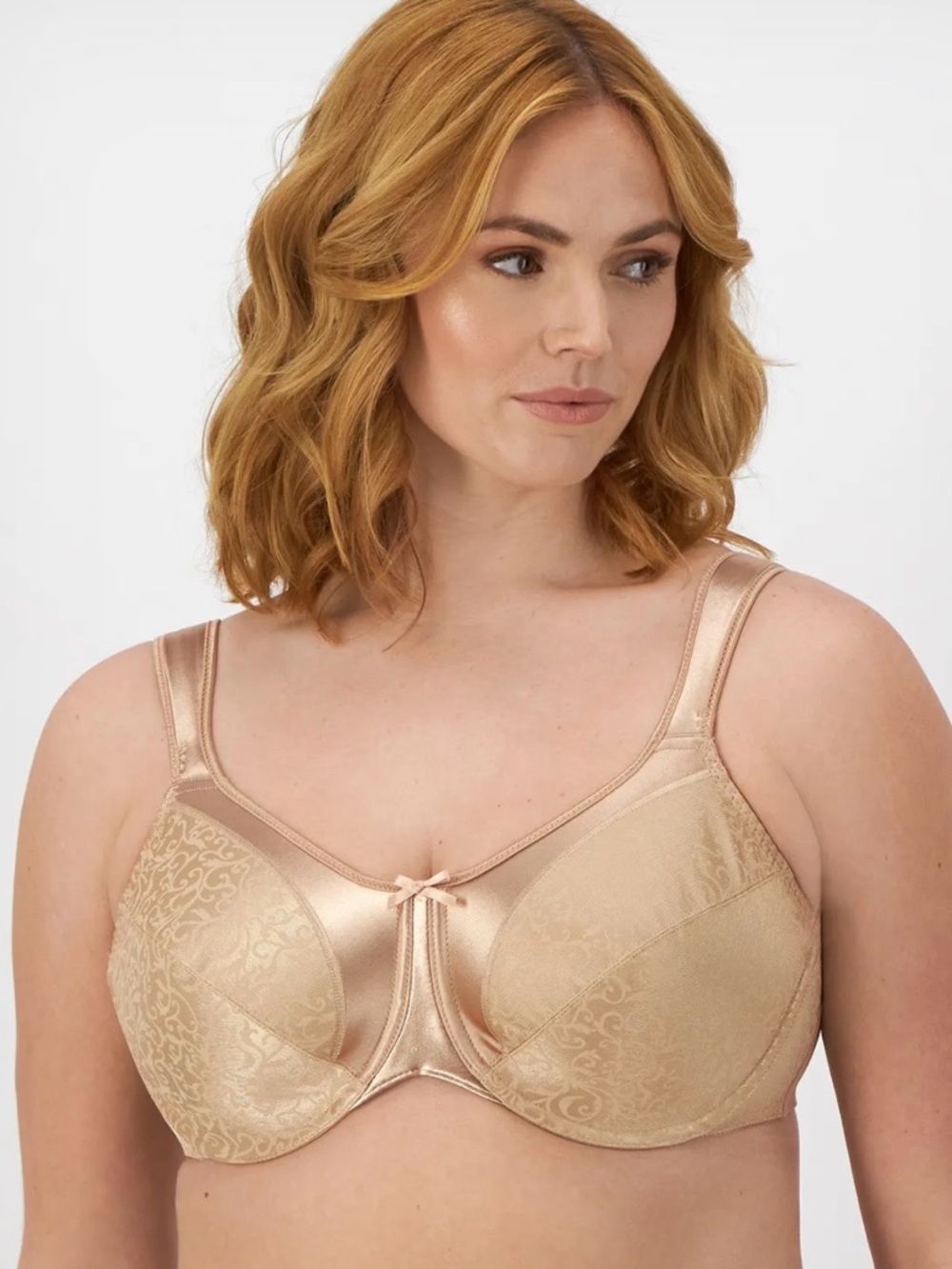 BALI Minimizer 38DDD Bra Satin Tracings  nude DF3562 NEW nwt